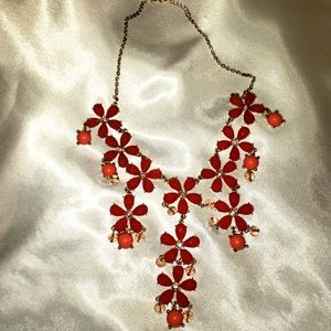 White House Black Market coral necklace